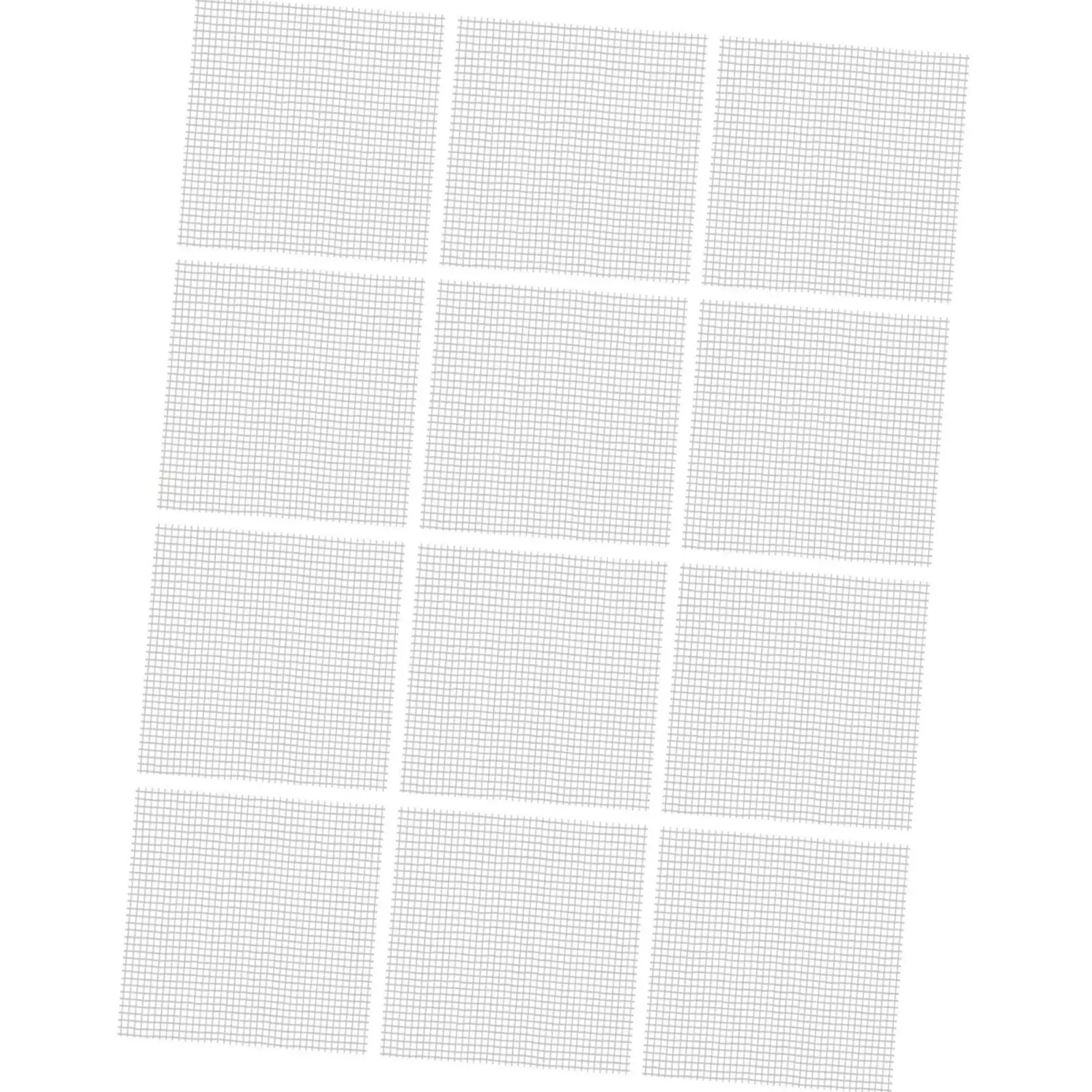 12 Mosaic Mesh Glass Fiber Meshes Sheet Multipurpose Mesh Backing Sheet Mosaic Tiles Support Net for Stone Roof