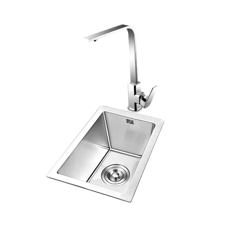 

Kitchen Thickened 304 Stainless Steel Handmade Small Size Sink Single Sink Vegetable Basin Embedded Mini Pool Under Counter