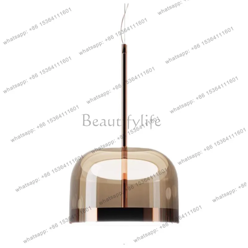 Nordic light luxury glass art deco dining hotel creative luminous object