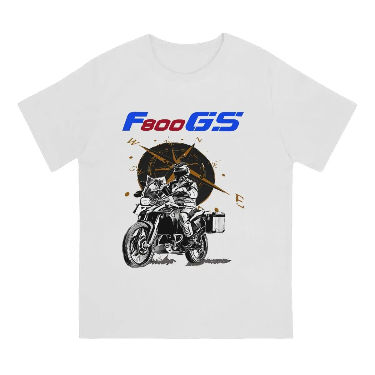 Leisure F800 GS T-Shirt Men Round Neck Pure Cotton T Shirts GS Short Sleeve Tee Shirt Gift Idea Clothing