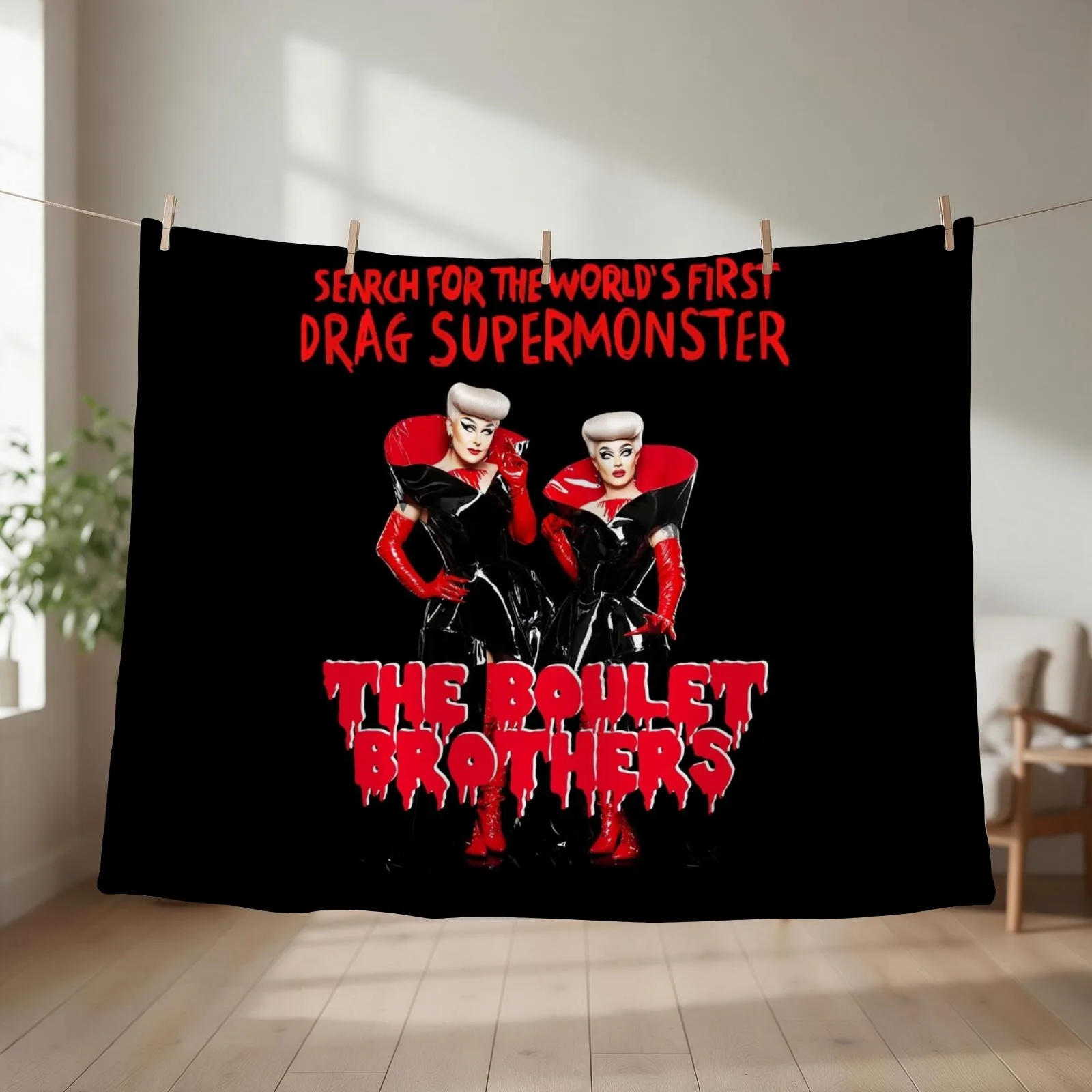 The Boulet Brothers Dragula Throw Blanket couch cozy soft plush fuzzy picnic outdoor blanket