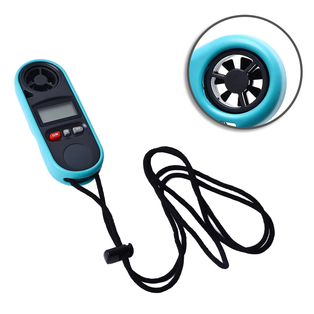 For HVAC For Fan Manufacturing Temperature Meter Digital Anemometer HVAC Testing Backlit LCD Screen Auto Power Off 14min