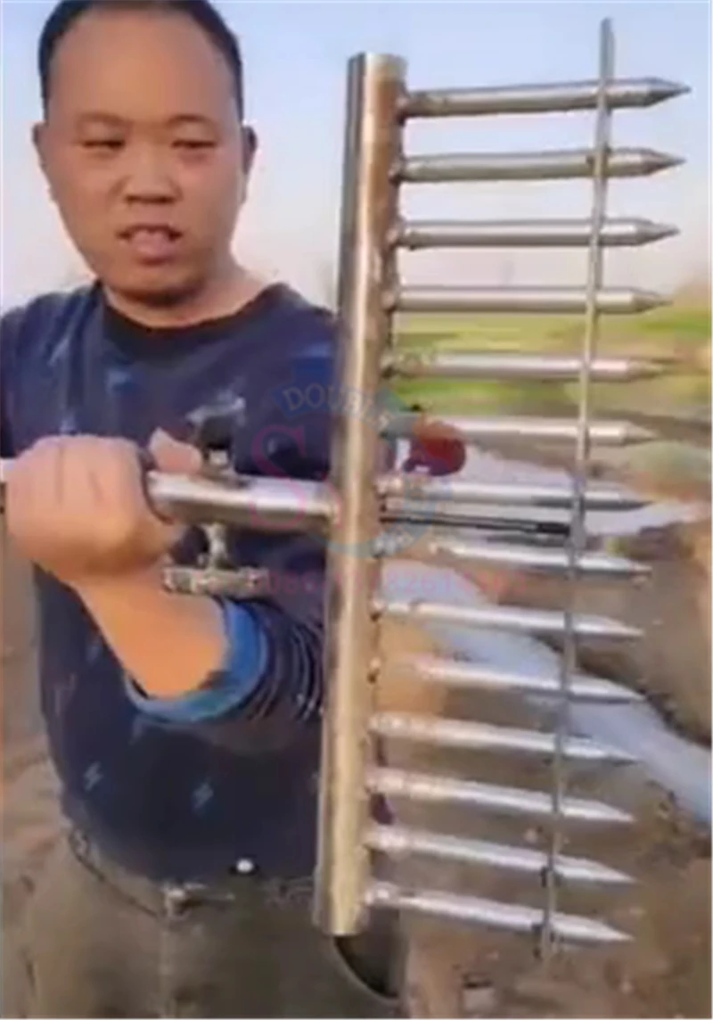 家庭用の高効率手動ステンレス鋼栽培ネギ掘削ツール,手動苗植栽機