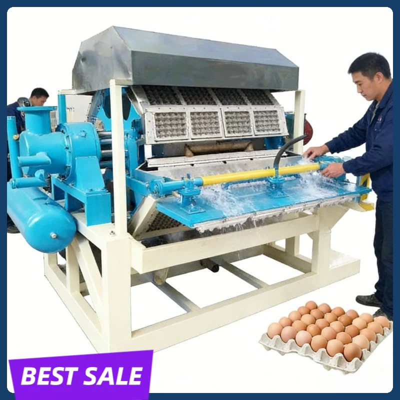 Egg Tray Making Equipment Automatic Pulp Molding Production Line Paper Egg Carton System for Poultry Farm Industrial Customized