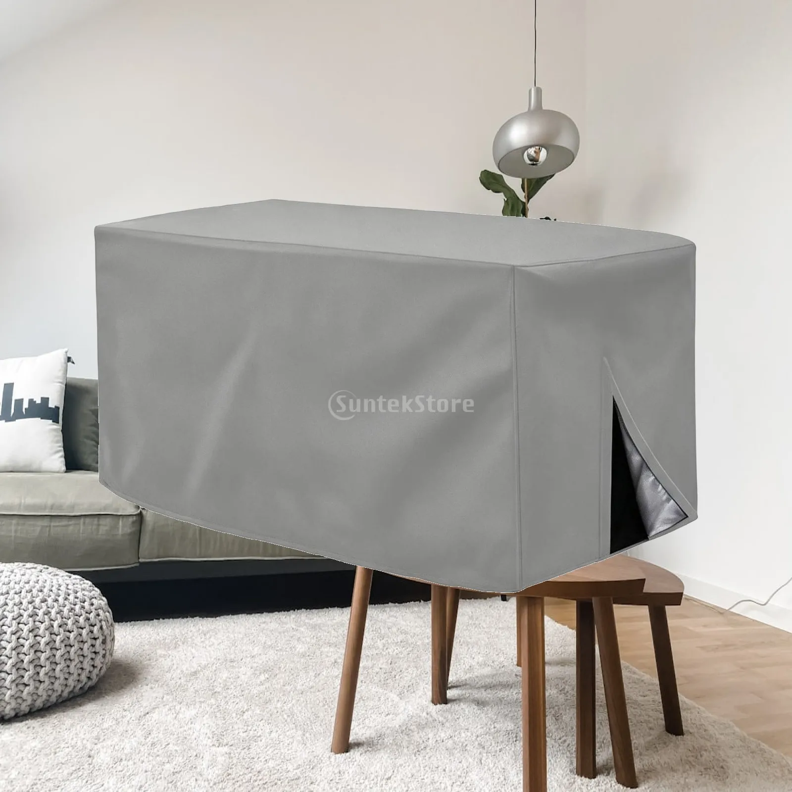 Rectangular Cart Cover for Camping Wagon 210D Oxford Cloth Dust and Sun Shield with Protective Inner Lining for Gear