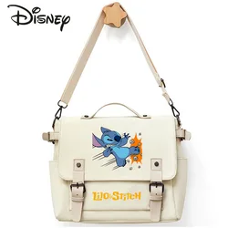 Disney Stitch nowa damska torba na ramię moda wysokiej jakości chłopięca torba dojazdowa Cartoon Casual torebka damska o dużej pojemności