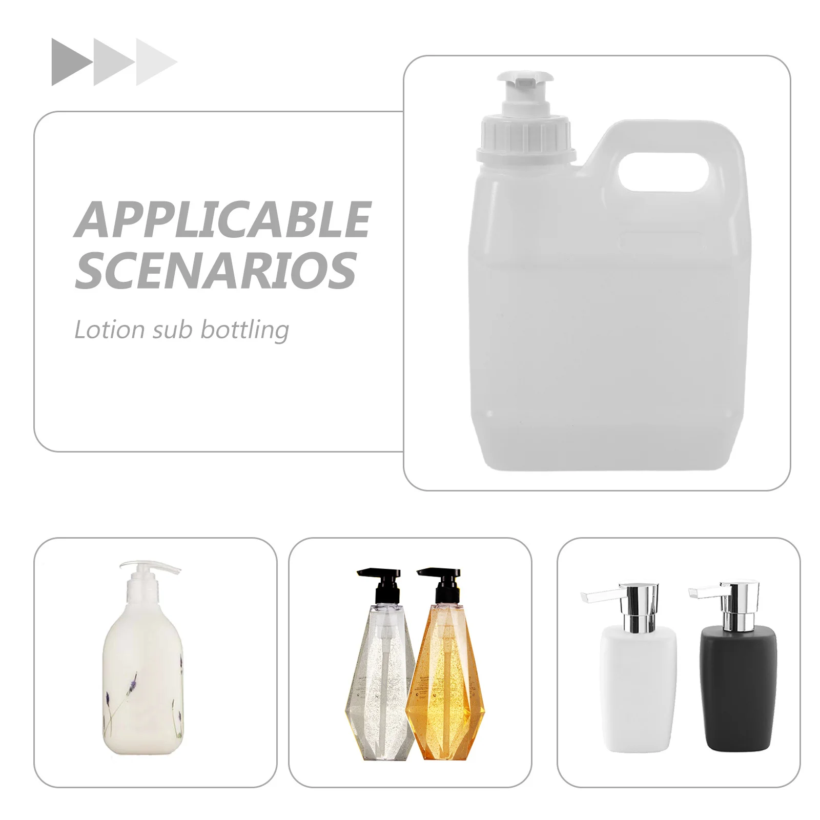 2pcs 1L Empty Plastic Pump Bottle Dispenser For Shower Kitchen Bathroom Refillable Liquid Container Leakproof Square Storage For