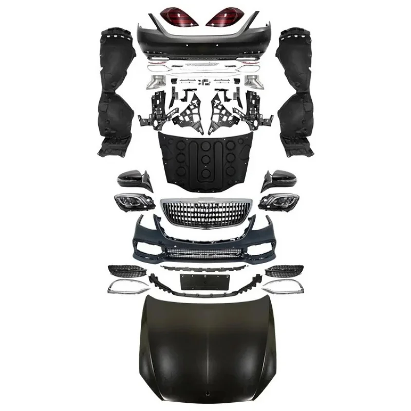 Facelift Body kit W221 upgr W222 style bodykit car bumper front bumper rear bumper headlight tail light