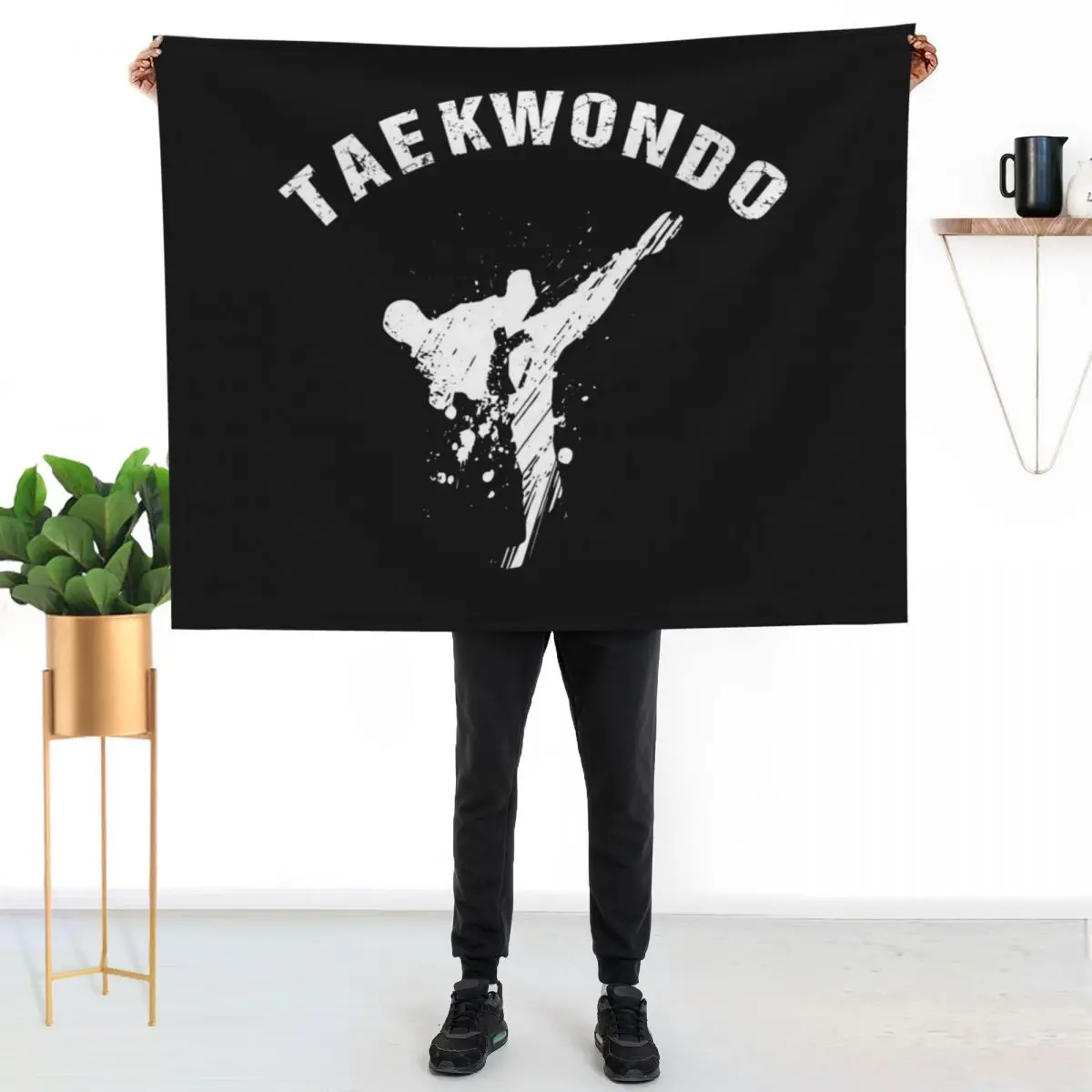 Taekwondo ??? Throw Blanket Thermals For Travel Soft Plush Plaid Weighted Luxury Thicken Sofas Soft Plaid Blankets