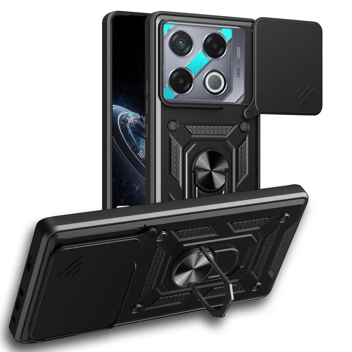 Camera protect case for INFINIX GT 20Pro GT20 Pro Infinix Note 40 Pro + Note 40 Pro Note40  Armor Hybrid Ring Cover