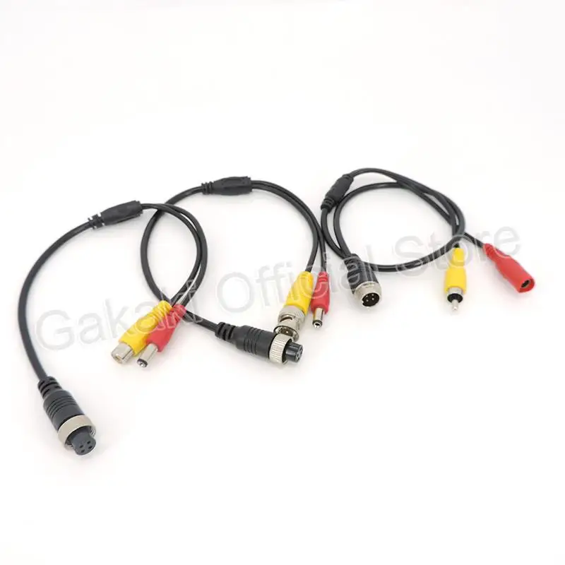 Aviation Head M12 4Pin male female to BNC DC RCA MALE FEMALE Extension Connector Cable Adapter for CCTV Camera Security