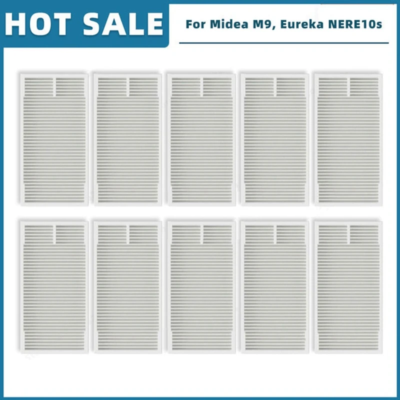 10PCS Filter For Midea M9 / Eureka Nere10s E10S / Obode A8 Replacement Parts Accessories HEPA Filter