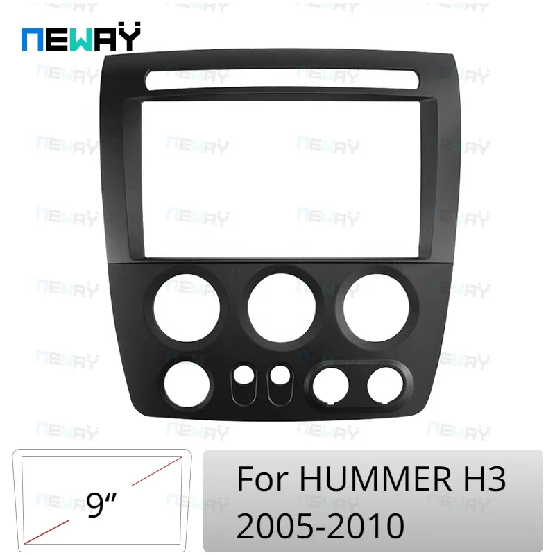 

9 Inch Car Radio Fascias Android Stereo Player 2 Din Head Unit Panel Dash Frame Installation Trim For HUMMER H3 2005-2010