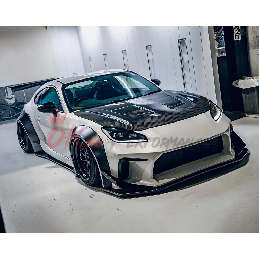 STLF LB Style Wide Body Kit & GT Wing & Carbon Fiber Hood for Subaru BRZ ZD8 ToyotaS GR86 ZN8 Upgrade WBK Widebody Bodykit