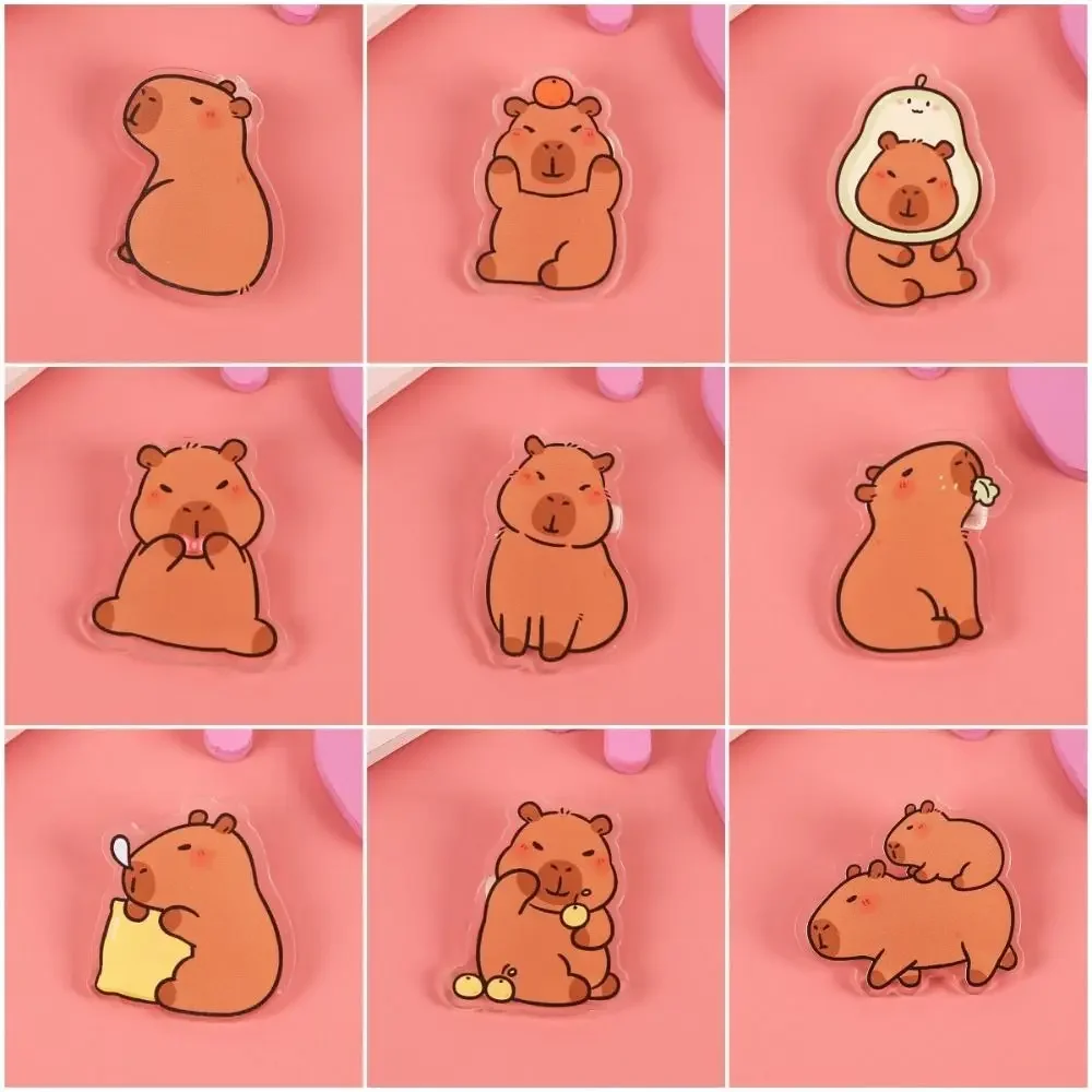 Jewelry Breastpin Acrylic Capybara Pin Kapibara Lapel Capybara Brooch Creative Funny Kapibara Badge Skirts