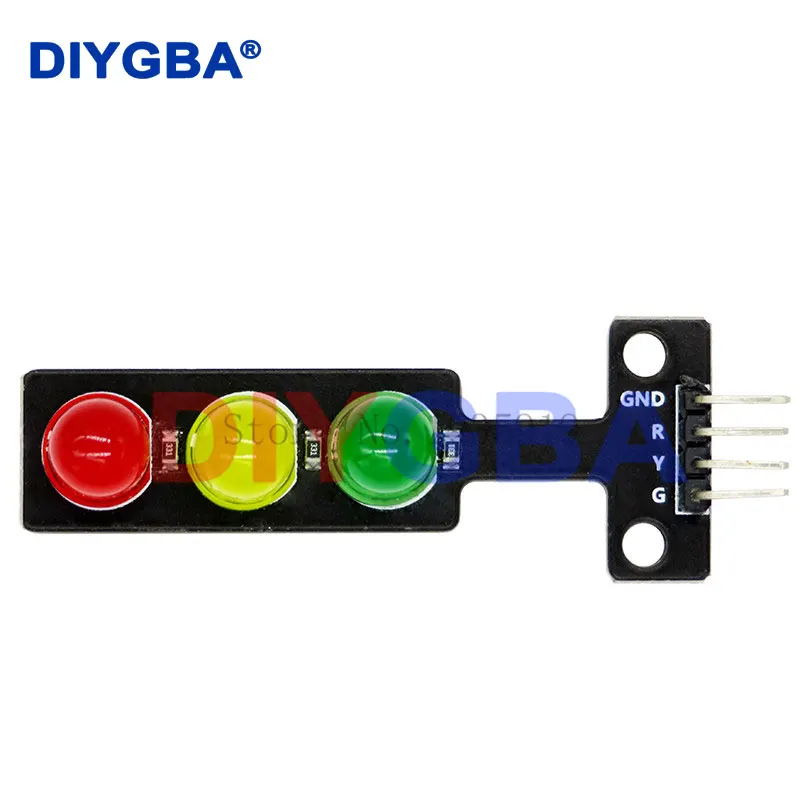 10PCS Mini 5mm LED DC 5V Traffic Light LED Display Module Board for Arduino Mini-Traffic Light for Traffic Light System Model