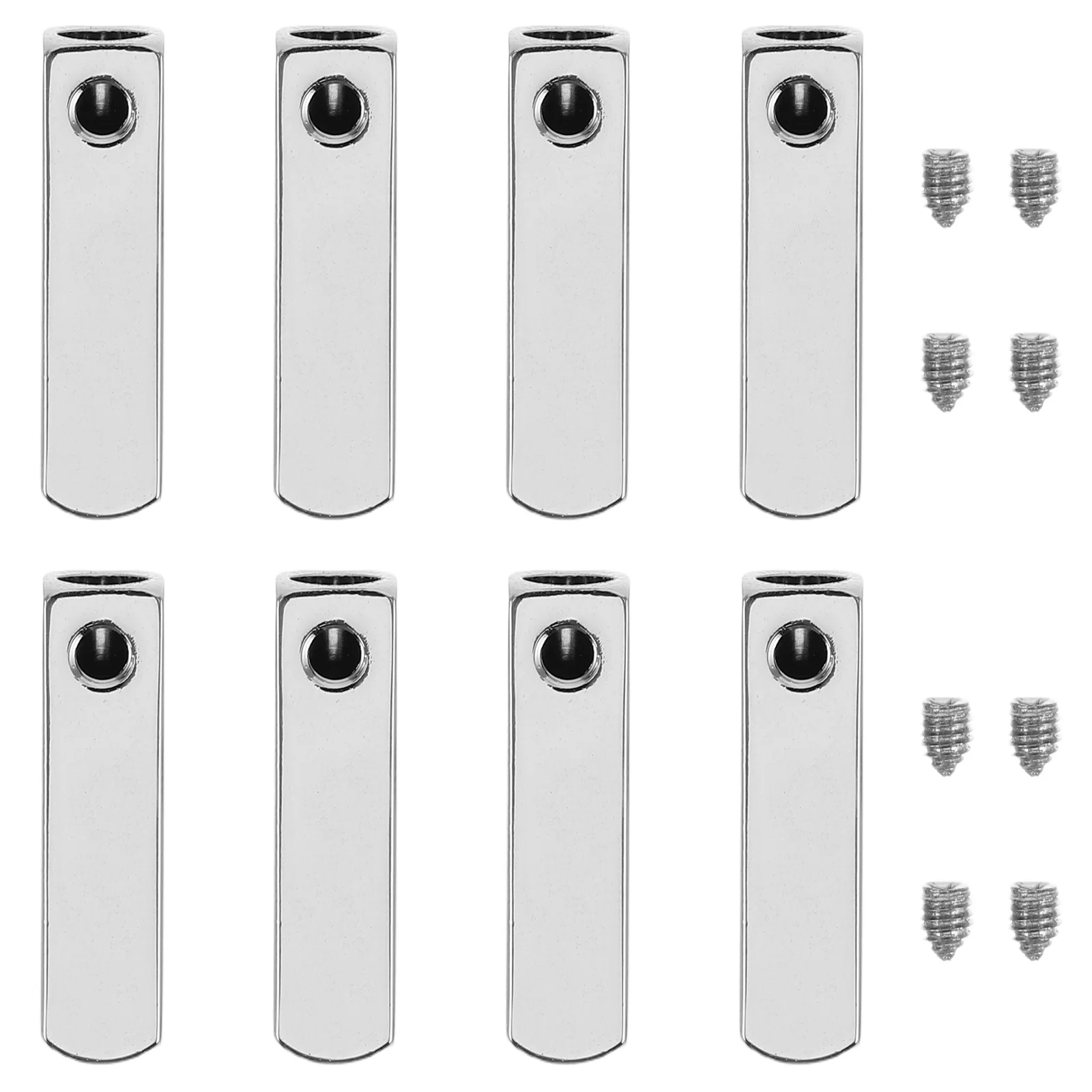 

8pcs Clothing Rope Cap Pant Tips Shoe Accessories Metal Bootlace Ends Drawstring Tips Durable Replacement Parts Reusable