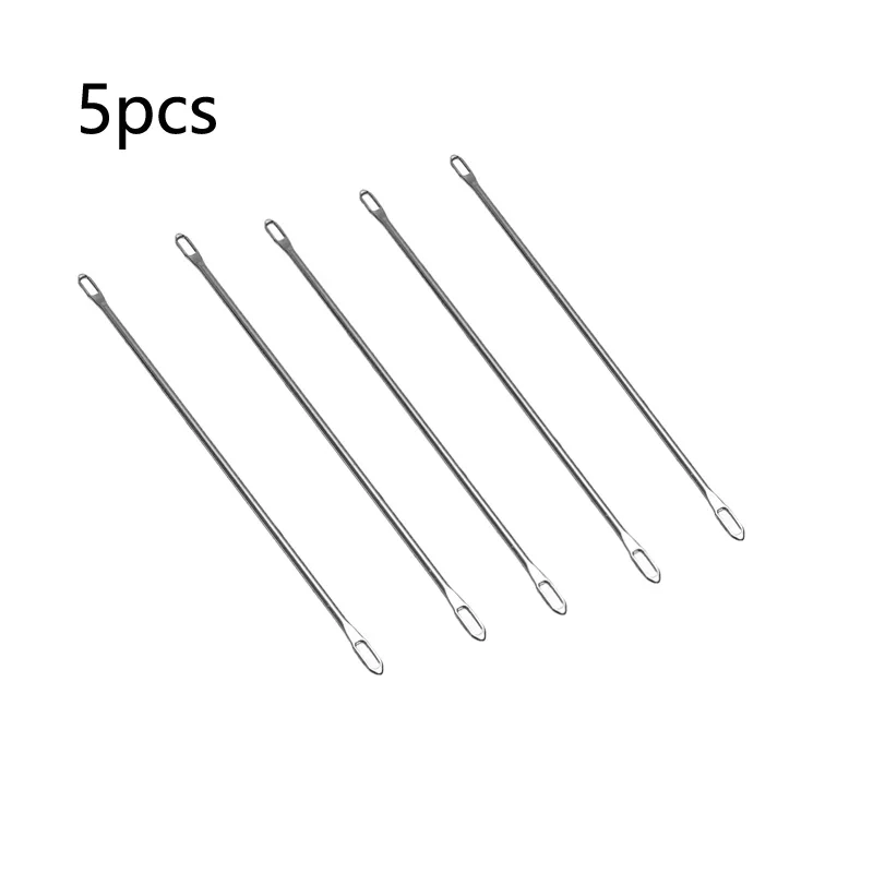 5pcs Double Eyed Needle Spare Part for Brother Knitting Machine KR588 KR830 KR850 Home DIY Craft Sweater Sewing Tools Accessory