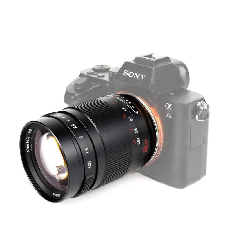 7Artisans 50 مللي متر F1.05 كامل الإطار فتحة كبيرة ثابتة البعد البؤري عدسة كاميرات بدون مرآة ل Leica L Nikon Z Canon RF Sony E