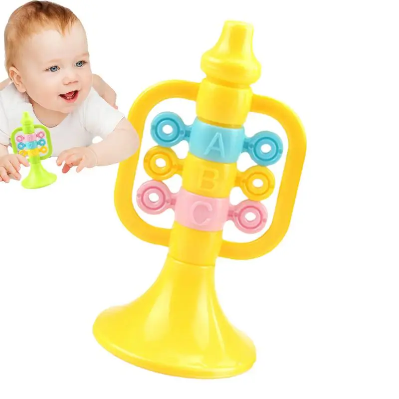 Trumpet Instruments Toy For Kids Air Horn Cartoon Trumpet Toy Puzzle Enlightenment Trumpet Music Toys For School Dancing Home