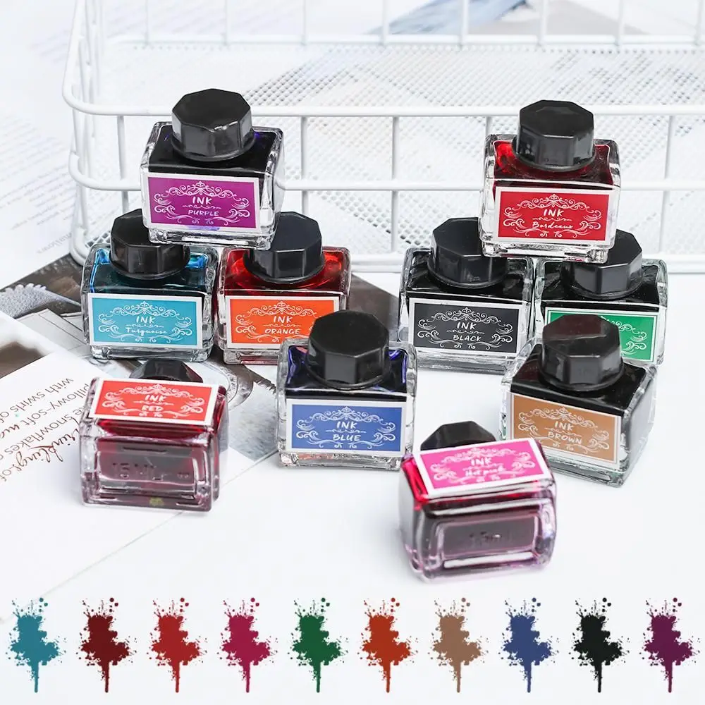 1pcs New School Supplies Stationery Non Carbon Colored ink Signature Pen Painting