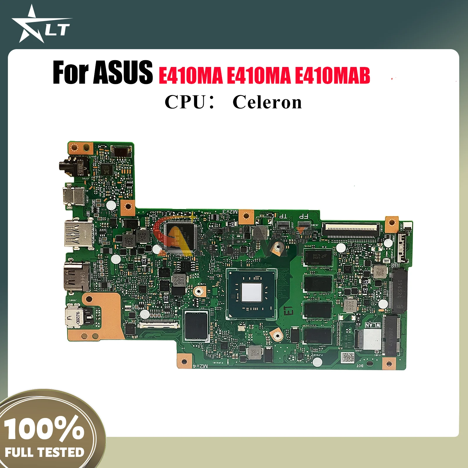 

E410MA Laptop Motherboard For ASUS EeeBook E410MA E410MAB E410M Notebook Mainboard With Celeron CPU 100% tests OK fast shipping