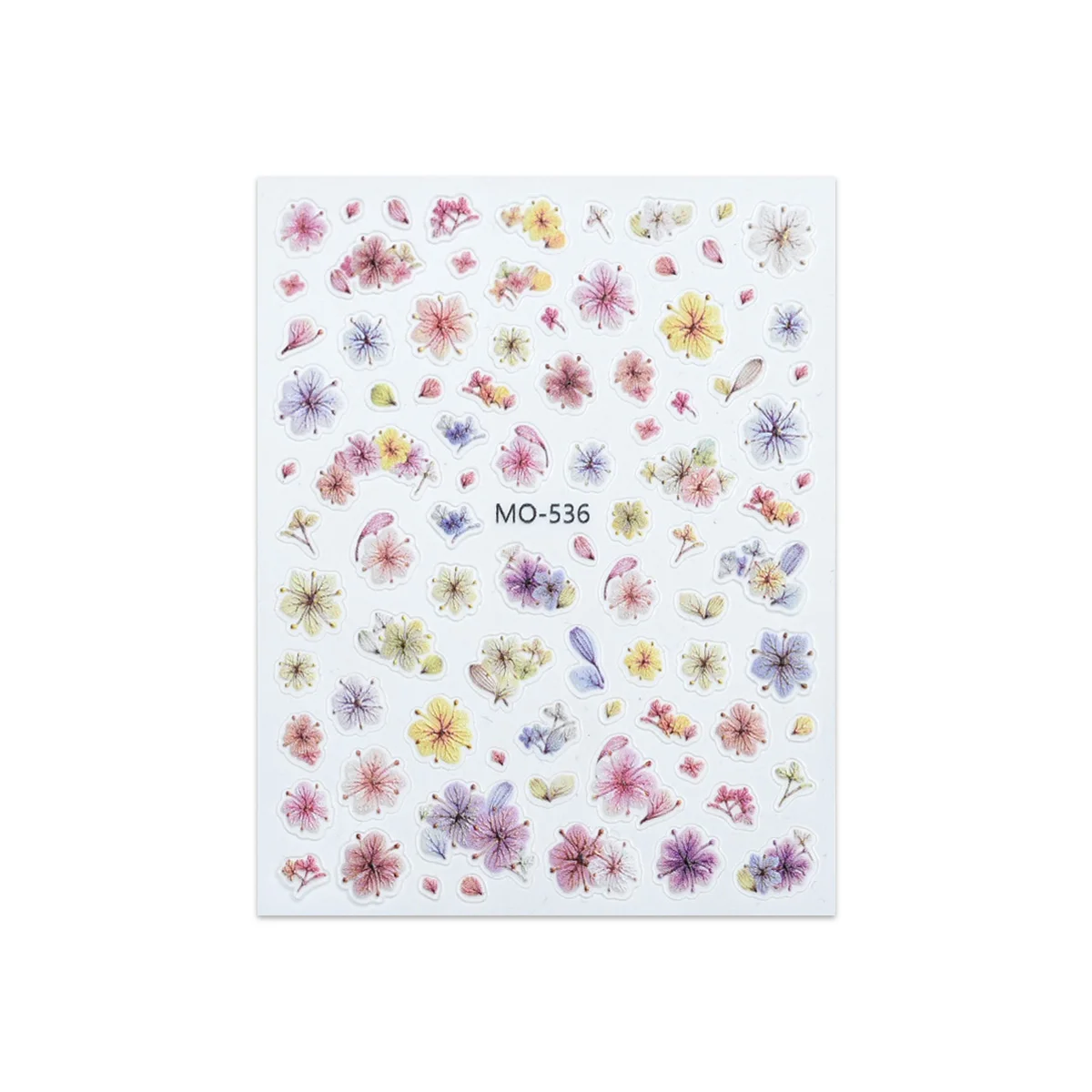 TSZS かわいいカラフルなかわいい猫ネイルステッカー自己粘着漫画猫夏の花自己粘着ネイルアートデカール