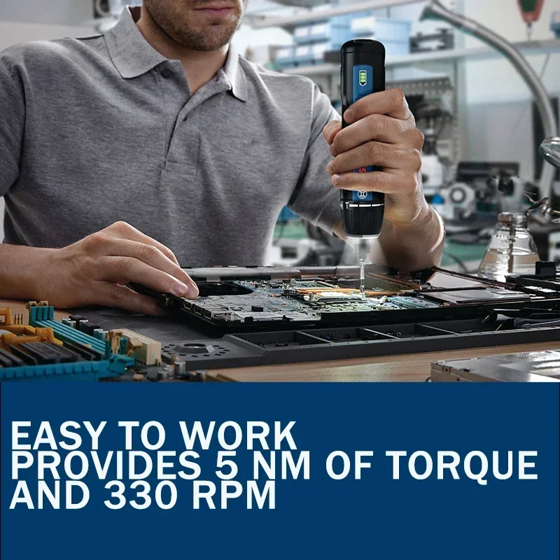 Bosch GSD4V-5 3.6V Cordless Electric Screwdriver, Precision Screwdriver Compact Power Tool for Electronics Repair & DIY Assembly - view 6