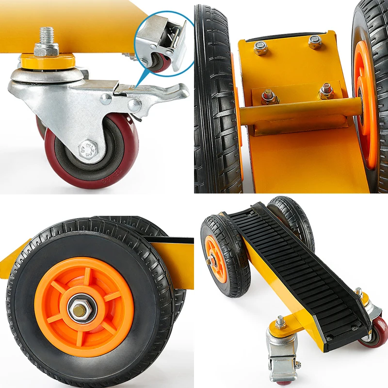 Marble Handling Trolley Four-wheeled Loading Vehicle Heavy-duty Universal Wheel Carrying Transportation Tool