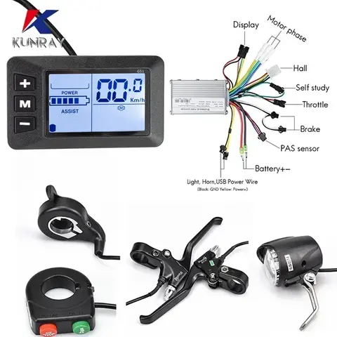 E-Bike LCD Controller 36V 48V kun ray