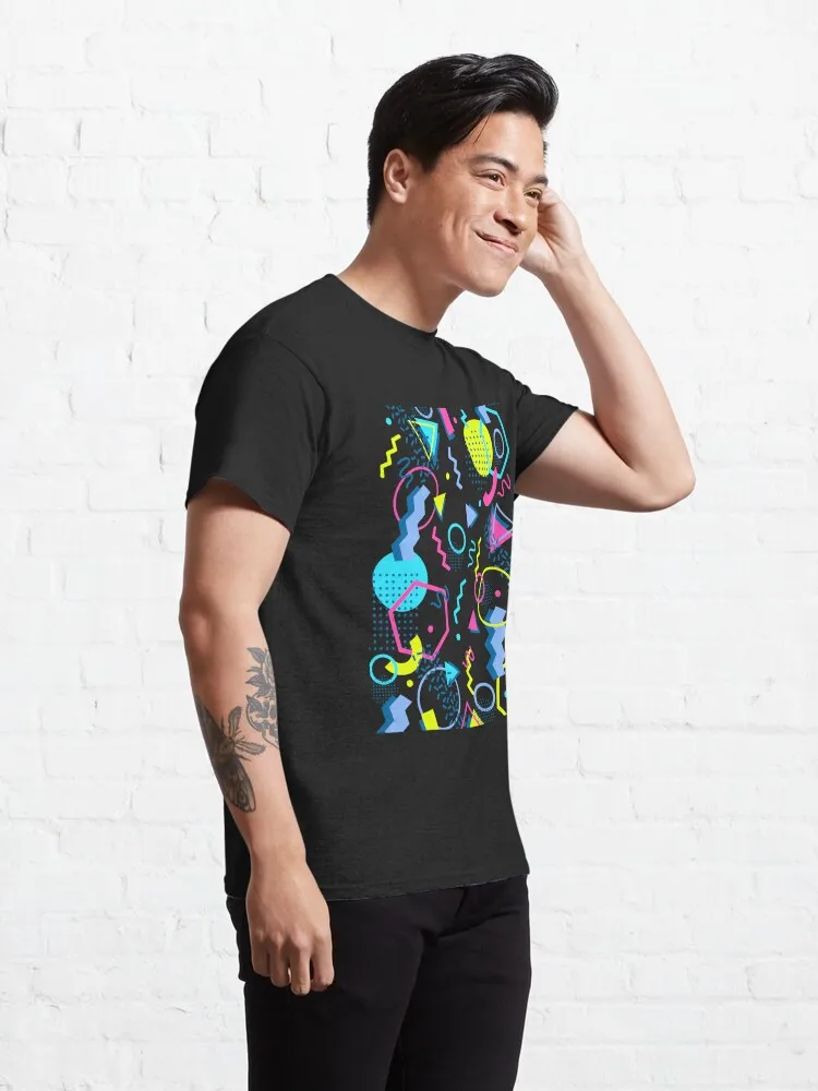Retro Style 70s 80s 90s Memphis Style Abstract Classic T-Shirt image 5