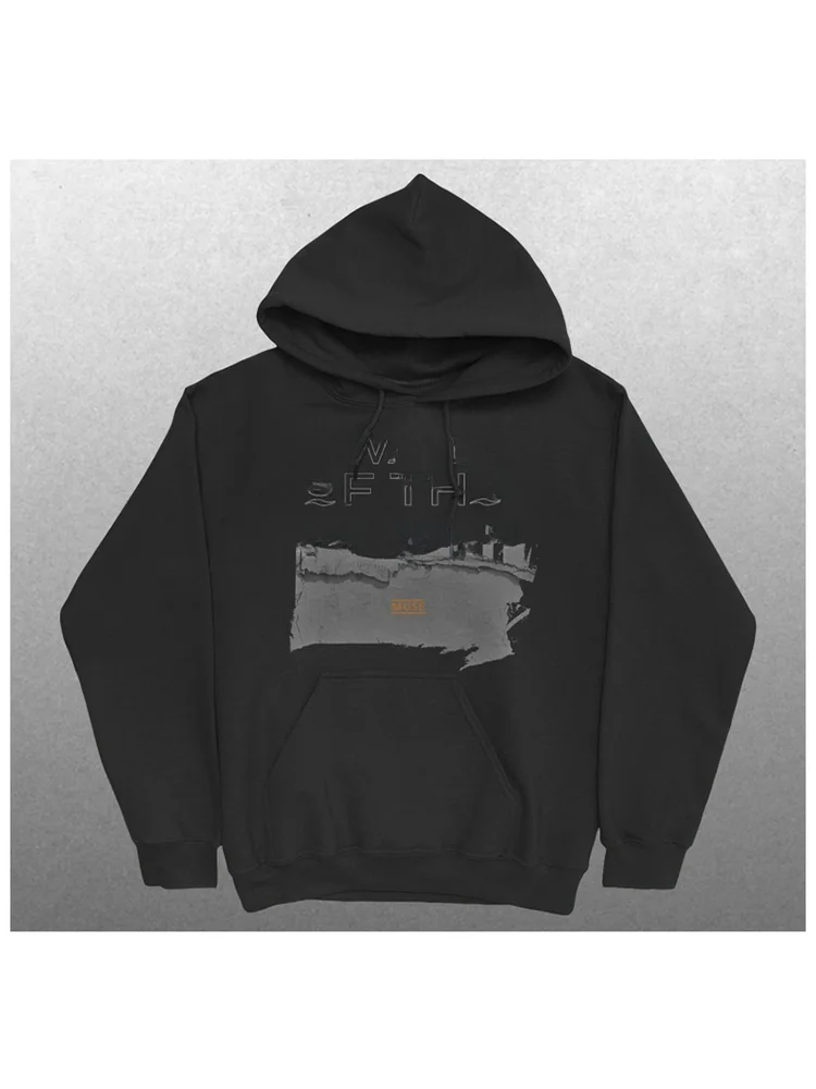 Autumn Winter Men's Heavy Metal Rock Band American High Street Pure Cotton Hoodie Sweatshirt Loose Fit Digital Direct Spray