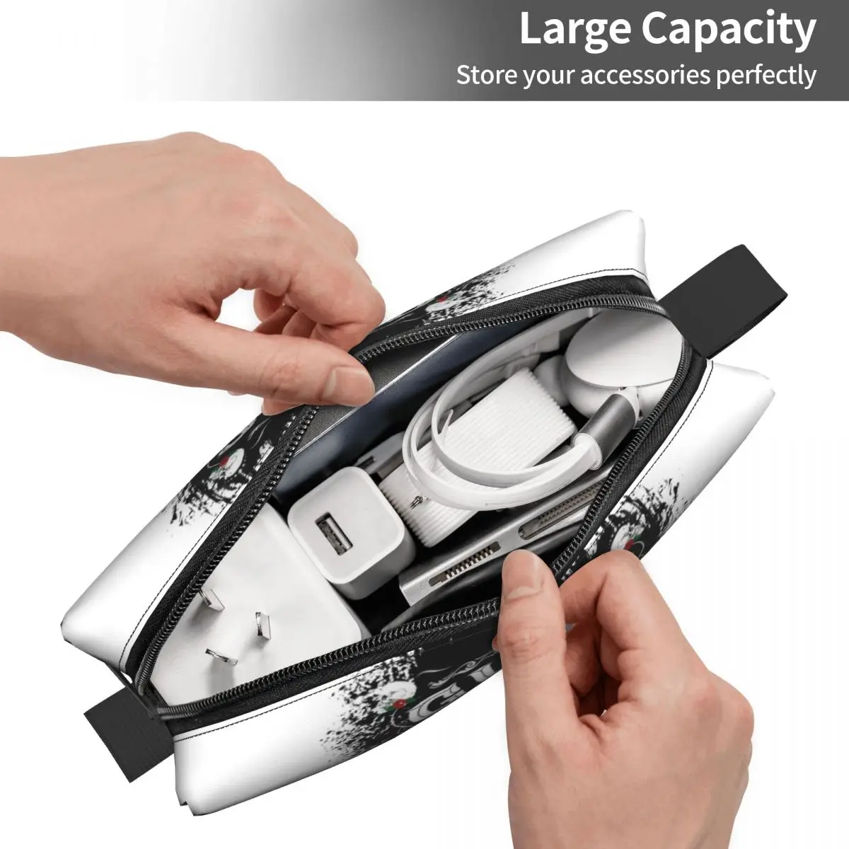 Travel Heavy Metal Rock Music Band Guns N Rose Toiletry Bag Kawaii Cosmetic Makeup Organizer Women Beauty Storage Dopp Kit Box