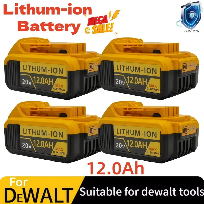 

Для DeWalt 18 В 20 Вольт Макс. литий-ионные аккумуляторы 20 В 12 Ач DCB203 Замена литий-ионного аккумулятораDCB206 DCB205 DCB204 DCB200Power Tools