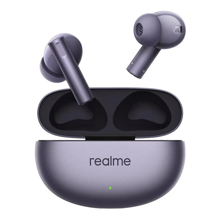 الأصلي Realme Buds Air 6 صحيح سماعة لاسلكية 40 ساعة عمر البطارية بلوتوث 5.3 50dB نشط إلغاء الضوضاء #6
