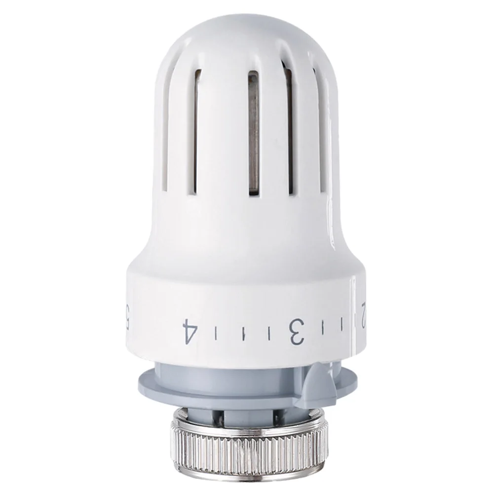 Radiador termostático de aleación de plástico, calentador de cabeza termostática de 1 piezas, termostato de Control, herramienta de válvula de calefacción, válvula blanca para el hogar, temperatura ambiente