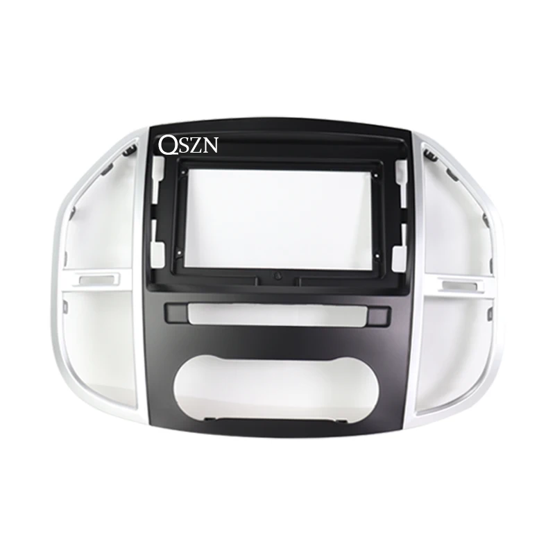 QSZN 9 inch Car Radio Frame Fascia For  Mercedes Benz Vito 3 2014-2020 Dashboard Mount Kit 2 Din Installation Stereo DVD