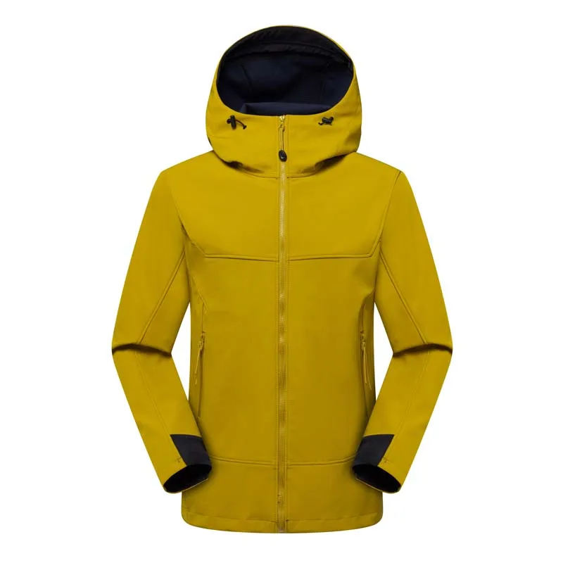 

Winter Mens Hiking Jackets Outdoor Sports Softshell Windbreaker Camping Climbing Travel Hooded Velvet Waterproof Rain Coats Men