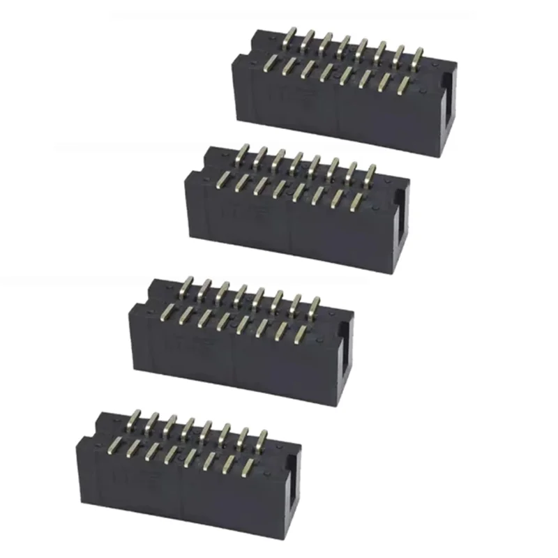 10PCS DC3-6/8/10/12/14/16/20/30/40P 2.54MM SMD Horn Block Connector 2.54MM Pitch SMT Male Socket Idc Box Headers