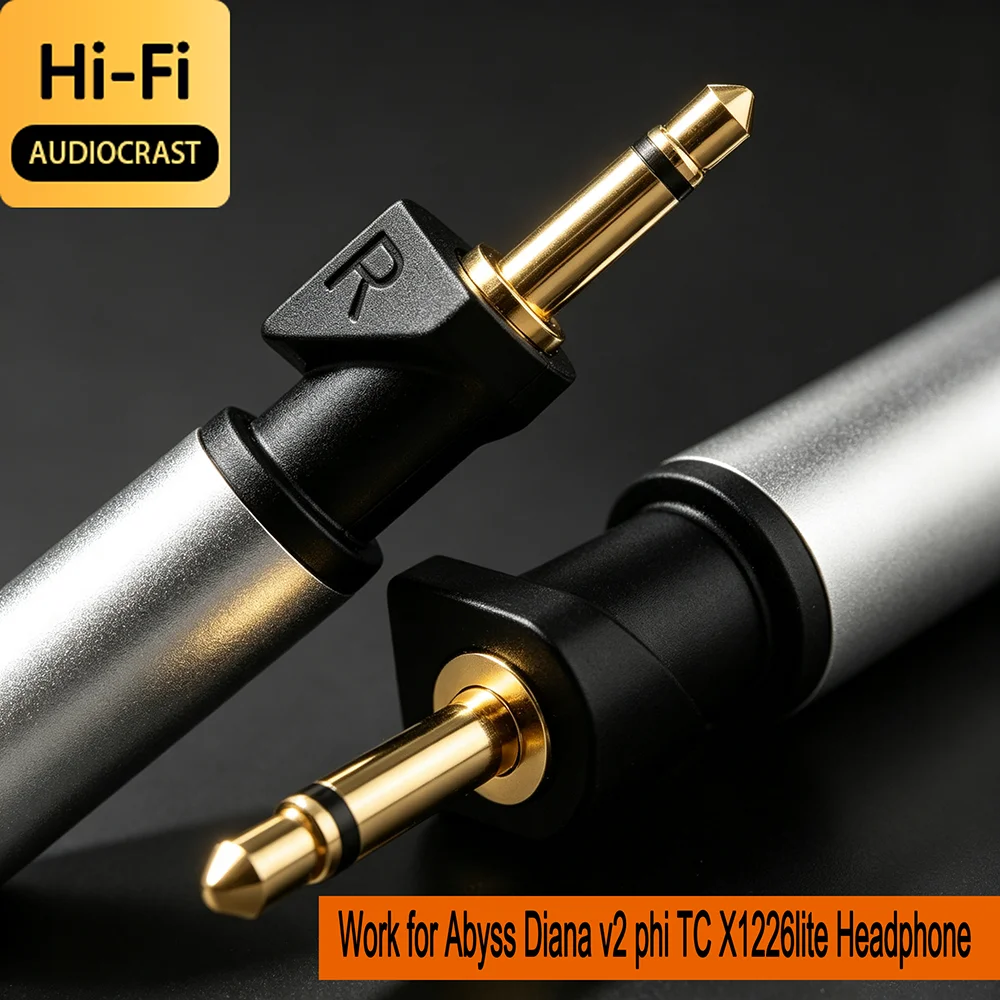 Audiocrats Hi-End Earphone Pin Male Plug DIY Connector for Abyss Diana V2 Phi TC X1226lite Headphones