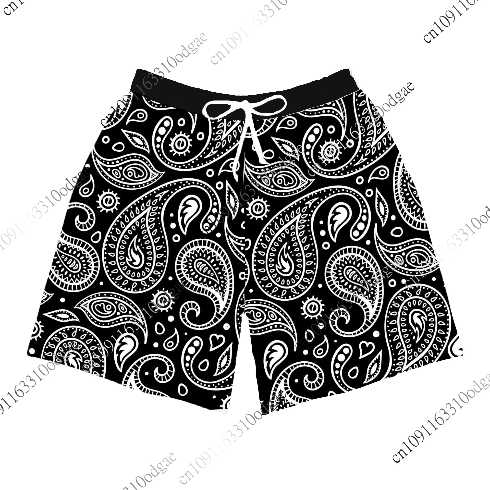 

Мужские пляжные шорты с графическим принтом пейсли, летние Гавайские шорты для плавания, модные шорты для серфинга, повседневные уличные мужские шорты