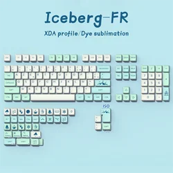 French FR Keycaps PBT XDA Keycap For Cherry MX Switch Gaming Mechanical Keyboard GMK67 Dye Sub Key Caps ISO Azerty Layout