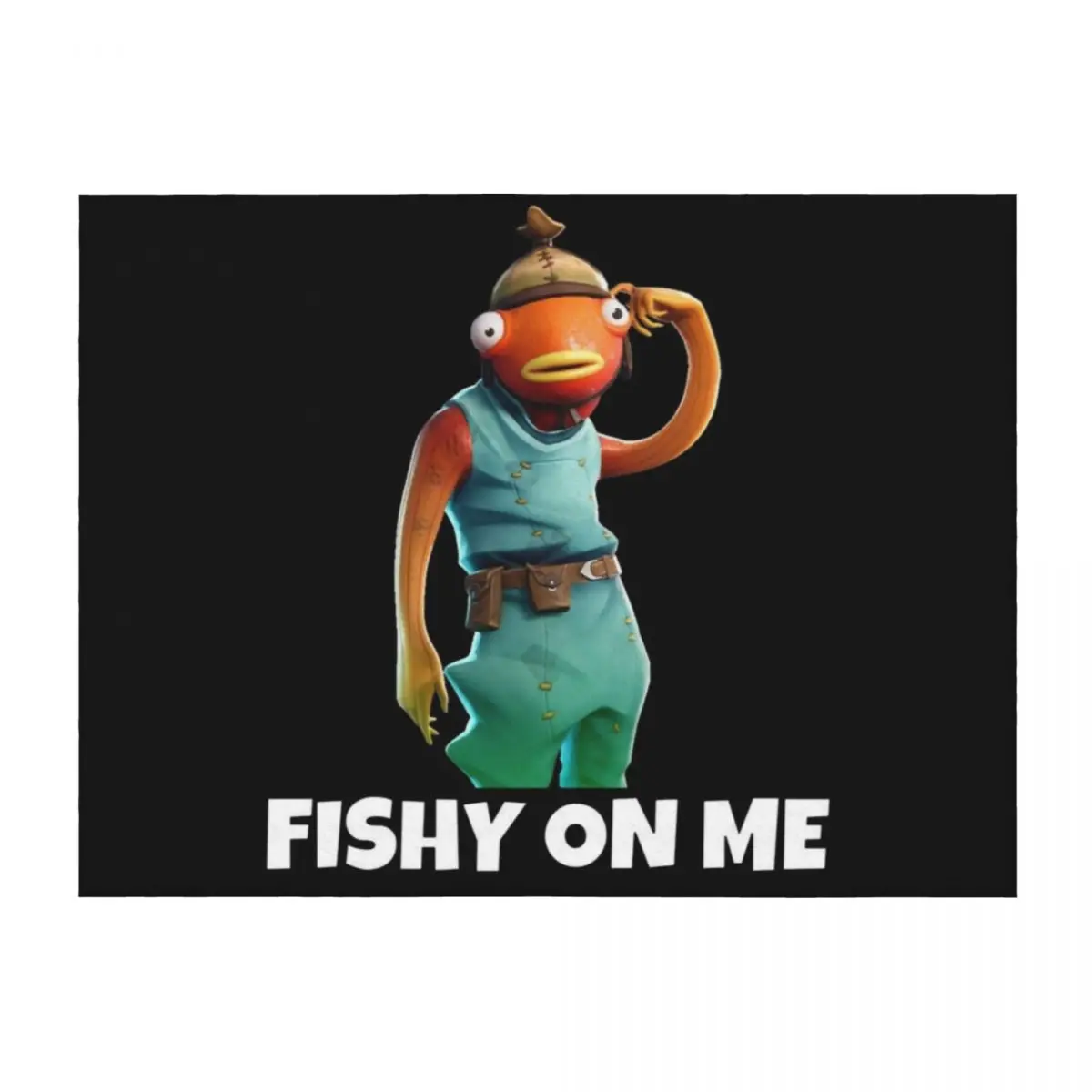 

Fishy on me Throw Blanket Personalized Gift valentine gift ideas Giant Sofa Custom Blankets