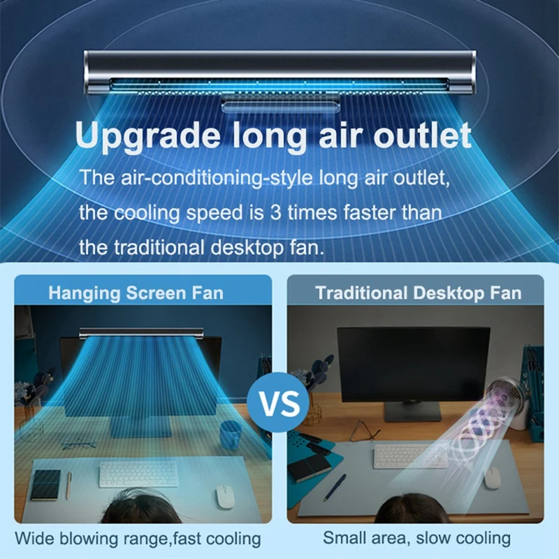 Laptop Air Conditioner Rechargeable Electric Fan Adjustable Misting Air Cooler Night Light Quiet Cooler Humidifier Fan CNIM Hot