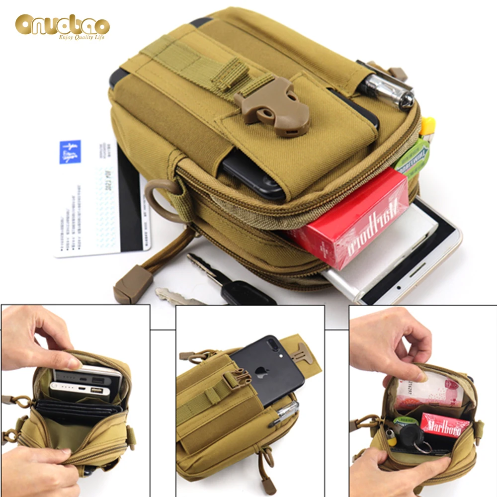 Mobile Phone Bag Men Waist Bag Multifunctional Tactical Belt Bag Set Diagonal Middle Aged  Elderly Mini Small Bag Leisure Sport