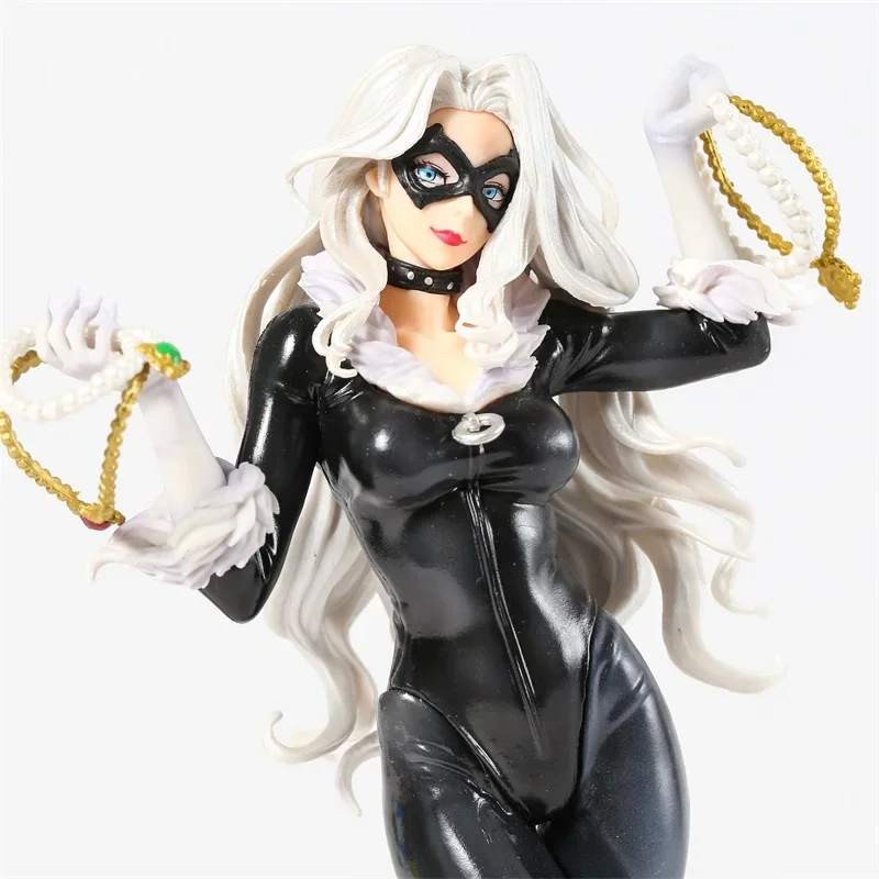 Marvel Legends Anime Avengers beautiful girl Black Cat Statue limited edition Action Figure statue Collectible Model Toy Figures