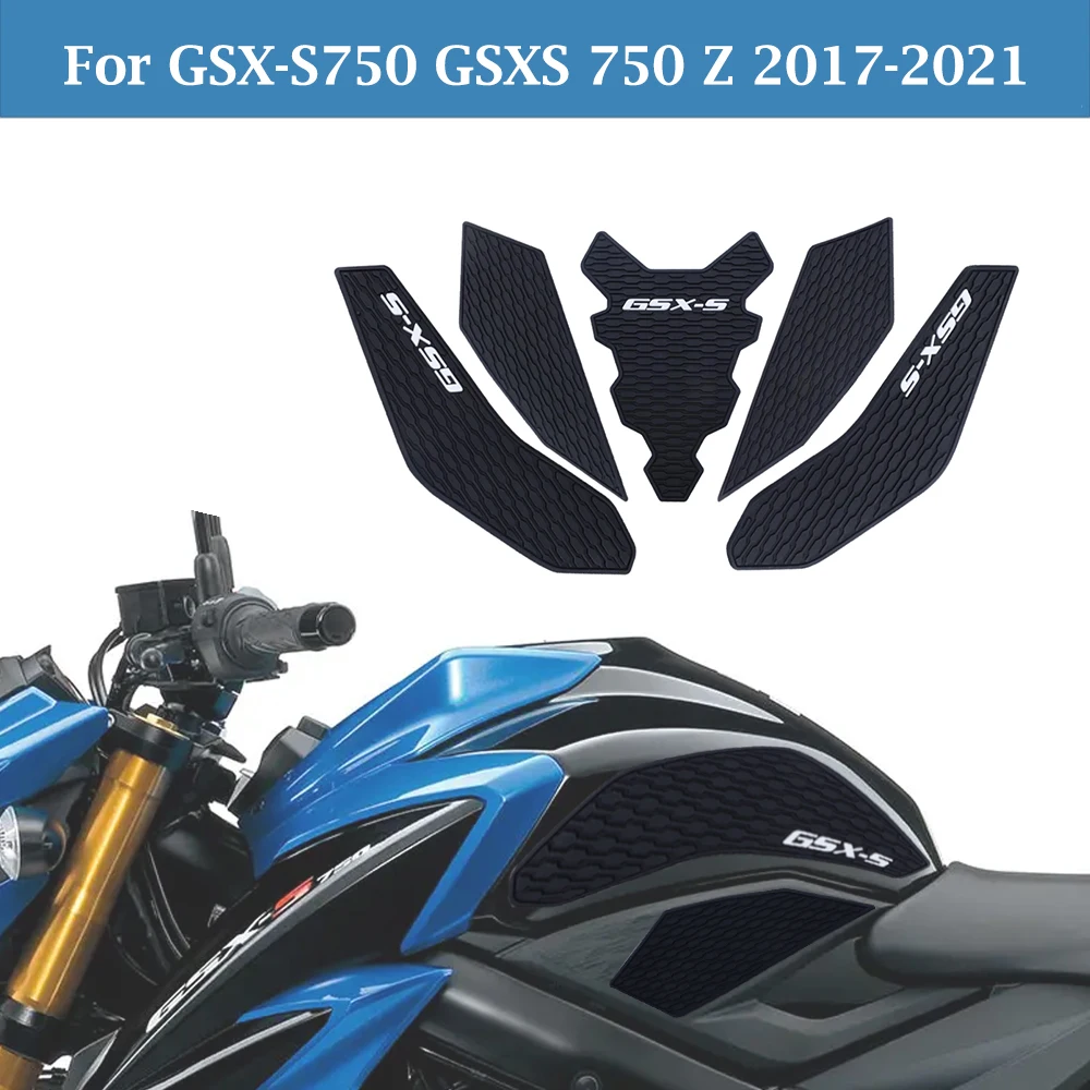 

Motorcycle gsx s750 Accessories Side Fuel Tank Pads Protector Stickers Knee Grip Traction Pad For GSXS750 GSX-S750 Z GSX-S 750