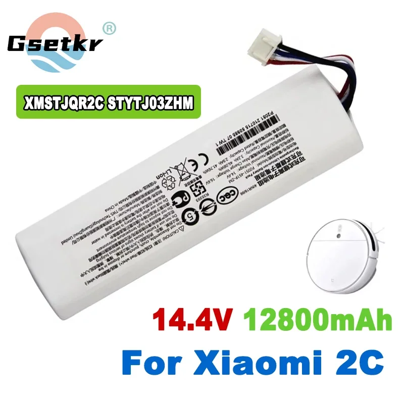 2024 NEW 14.4V Replacement Battery P2051-4S1P-ZM For Xiaomi Mijia Mi 2C Sweeping Mopping Robot Vacuum Cleaner STYTJ03ZHM