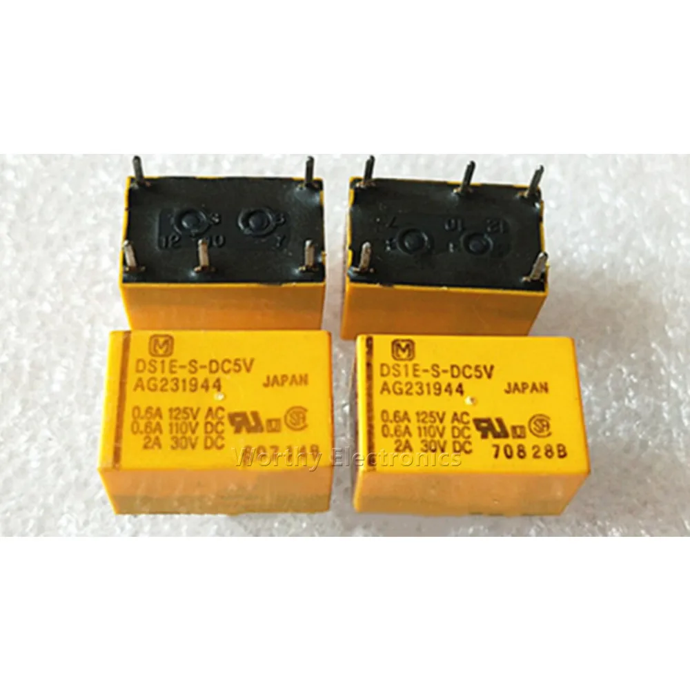 

Free Shipping 10PCS/LOT DS1E-S-DC5V 5VDC 5PIN DC5V Relay AG231944