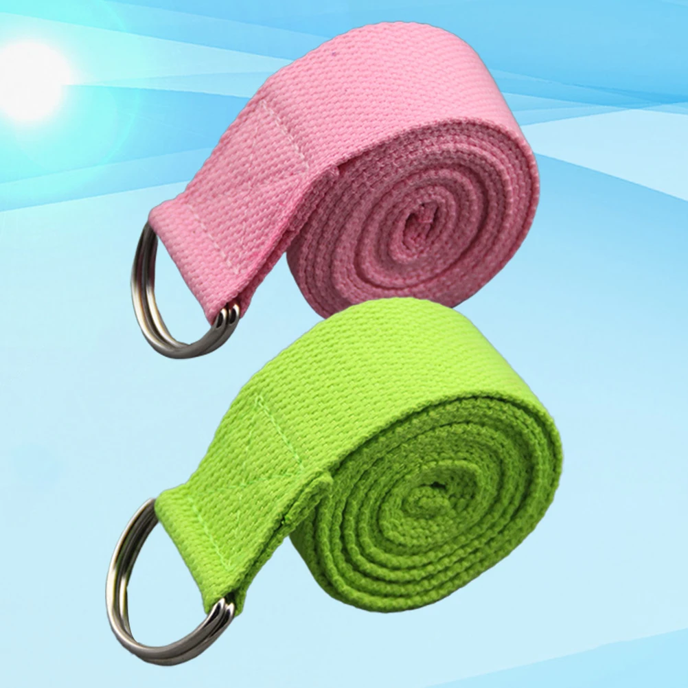 

2 Pcs Yoga Tension Belt Band Fitness Exercise Bands Strap Stretch Resistance Hip